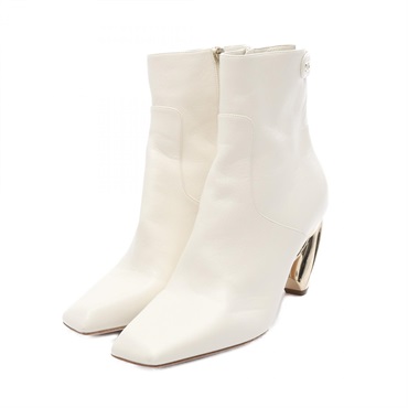 Christian Dior short boots leather White Used Women #39D