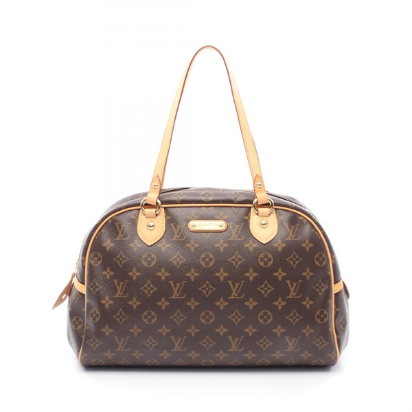 LOUIS VUITTON Montorgueil GM Shoulder Bag M95566 Monogram canvas Brown Used LV