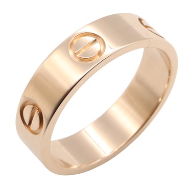 CARTIER Love Ring 18KPG Pink Rose Gold Used unisex US size 7.5 #56