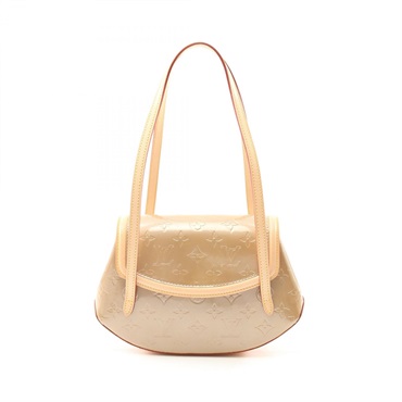 LOUIS VUITTON Biscayne PM Shoulder Bag M91179 Vernis leather Noisette Used Women