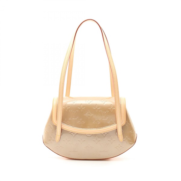 LOUIS VUITTON Biscayne PM Shoulder Bag M91179 Vernis leather Noisette Used Women