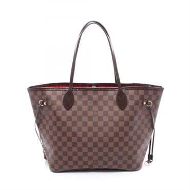 LOUIS VUITTON Neverfull MM Shoulder Tote Bag M51105 Damier canvas Ebene Used LV