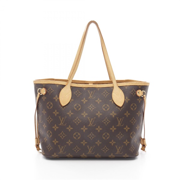 LOUIS VUITTON Neverfull PM Shoulder Tote Bag M40155 Monogram canvas Brown Used