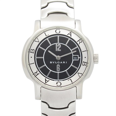 BVLGARI Solo tempo Wrist Watch ST29S Quartz Stainless Steel Used Women
