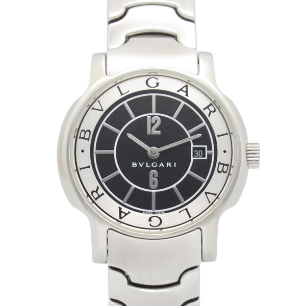 BVLGARI Solo tempo Wrist Watch ST29S Quartz Stainless Steel Used Women