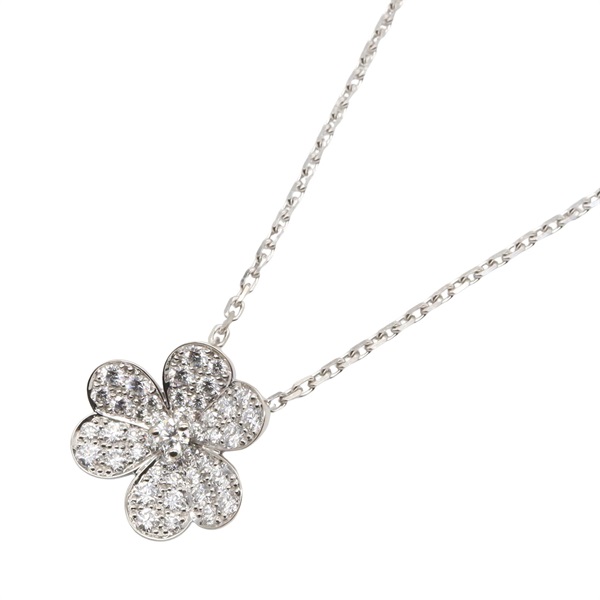 Van Cleef & Arpels Frivole Necklace SM Diamond 18KWG White Gold Used women