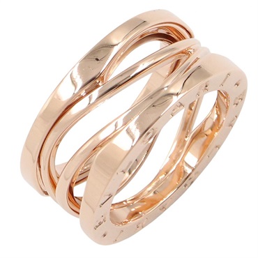 BVLGARI B-zero1 Legend Ring 18KPG Pink Rose Gold Used women US size 5 #50