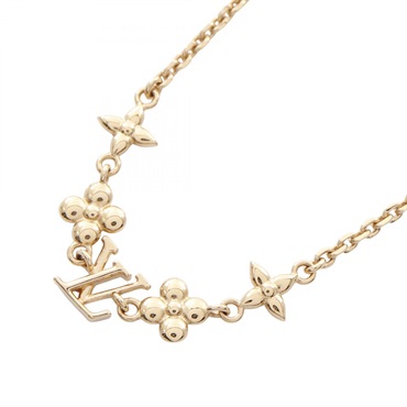 LOUIS VUITTON Baby Louie Necklace M01614 Gold Plated Used women LV