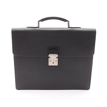 LOUIS VUITTON Moscova Briefcase Business bag M30032 Taiga leather Ardoise Used