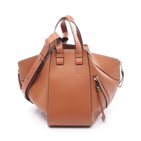 LOEWE HAMMOCK SMALL Shoulder Handbag 387.30.S35 leather Brown Used Women