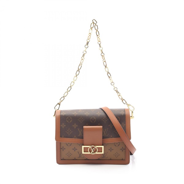 LOUIS VUITTON Dauphine MM Shoulder Bag M44391 Monogram Reverse Used Women LV
