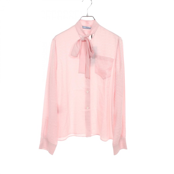 PRADA Blouse Shirt P472F silk Pink Size 36 Used Women