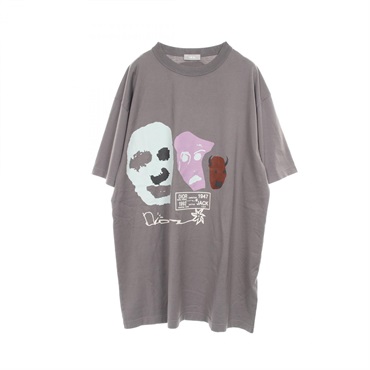 Christian Dior × TRAVIS SCOTT T-shirt 283J641B0677 cotton Brown Used mens #M