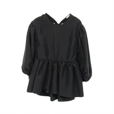 Cecilie Bahnsen Blouse 6521-343-0724 Nylon polyester Black #UK6 Used Women