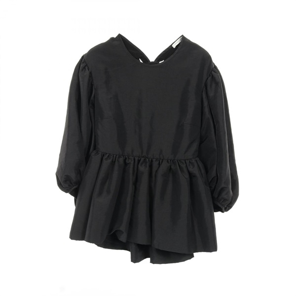 Cecilie Bahnsen Blouse 6521-343-0724 Nylon polyester Black #UK6 Used Women