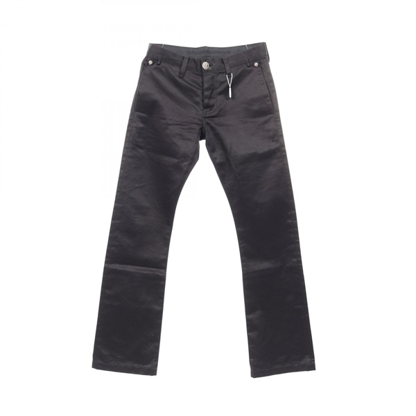 CHROME HEARTS cross ball button Chino pants #30 trousers cotton Black Used mens