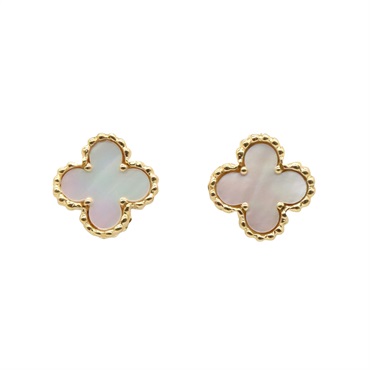 Van Cleef & Arpels Sweet Alhambra Pierced earrings Mother of pearl 18KYG Gold