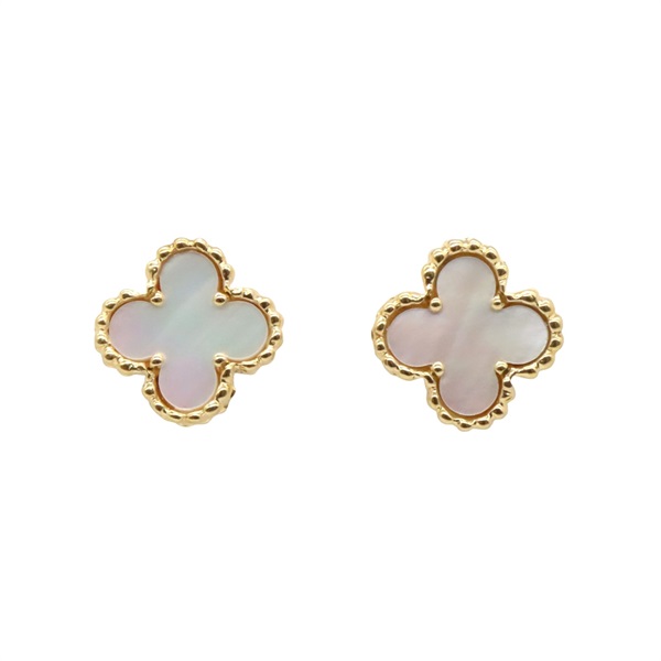 Van Cleef & Arpels Sweet Alhambra Pierced earrings Mother of pearl 18KYG Gold