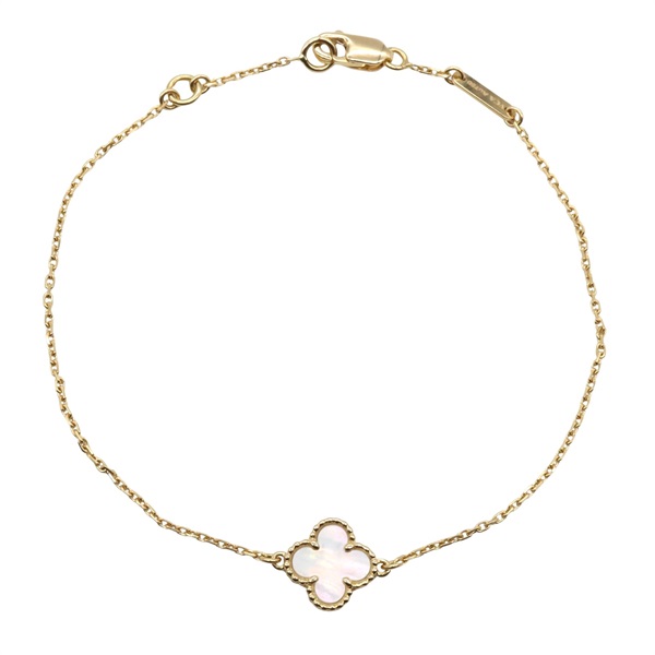 Van Cleef & Arpels Sweet Alhambra Bracelet 18KYG Yellow Gold Mother of pear Used