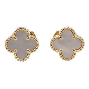 Van Cleef & Arpels Sweet Alhambra Pierced earrings Mother of pearl 18KYG Gold