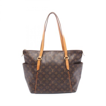 LOUIS VUITTON Totally MM Shoulder Tote Bag M56689 Monogram canvas Brown Used LV
