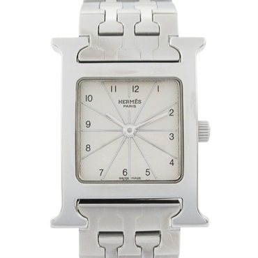HERMES H Wrist Watch HH1.210 Quartz Stainless Steel Used Women