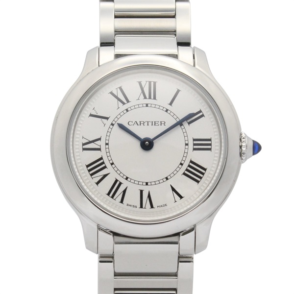 CARTIER Ronde Must de Cartier Wrist Watch WSRN0033 Quartz SS Used Women