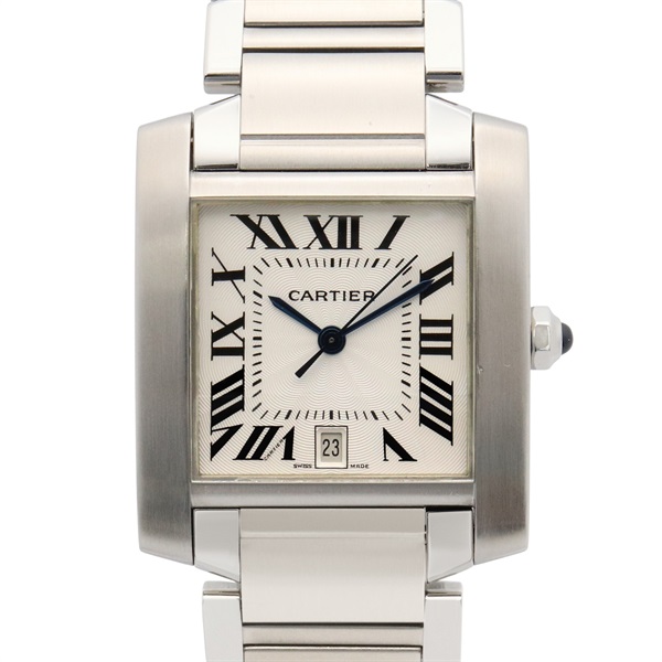 CARTIER Tank francaise LM Wrist Watch W51002Q3 Automatic SS Used mens