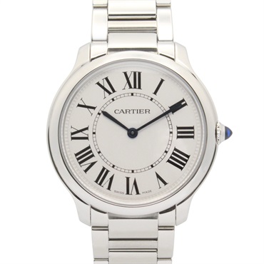 CARTIER Ronde Must de Cartier Wrist Watch WSRN0034 Quartz SS Used mens