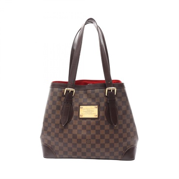 LOUIS VUITTON Hampstead MM Shoulder Tote Bag N51204 Damier Ebene Used Women LV