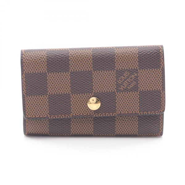 LOUIS VUITTON Multicles 6 key holder N62630 Damier canvas Ebene Used unisex LV