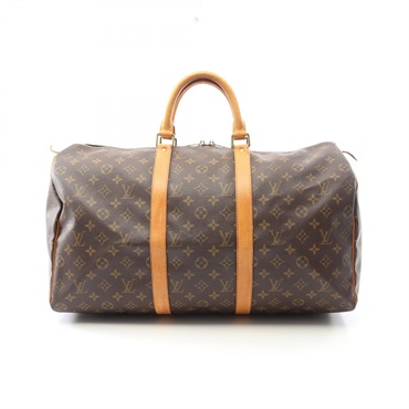 LOUIS VUITTON Keepall 50 Travel Duffle Bag M41426 Monogram Canvas Used LV