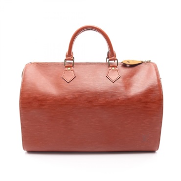 LOUIS VUITTON Speedy 35 Handbag M42993 Epi leather Brown Kenyan Fawn Used LV