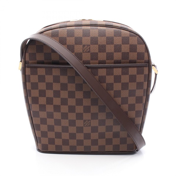 LOUIS VUITTON Ipanema GM Shoulder Bag N51292 Damier canvas leather Ebene Used LV
