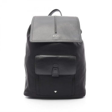 Christian Dior MOTION Rucksack Backpack 1MOBA062 canvas leather Black Used mens