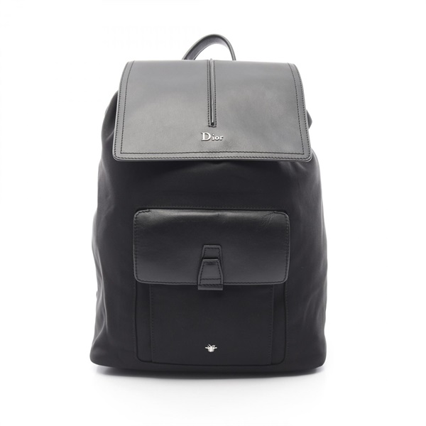 Christian Dior MOTION Rucksack Backpack 1MOBA062 canvas leather Black Used mens