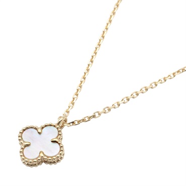 Van Cleef & Arpels Sweet Alhambra Mother of Pearl Necklace 18KYG Gold used women