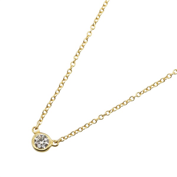 TIFFANY＆CO By the Yard Necklace 18KYG Gold Diamond Used women pendant