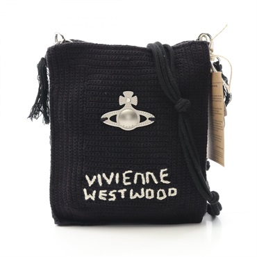 Vivienne Westwood Red Label Shoulder Bag canvas Black NEW Women crossbody