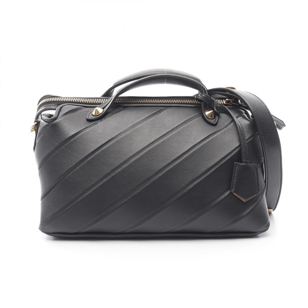 FENDI BY THE WAY MEDIUM Shoulder Handbag 8BL124 leather Black Used Women