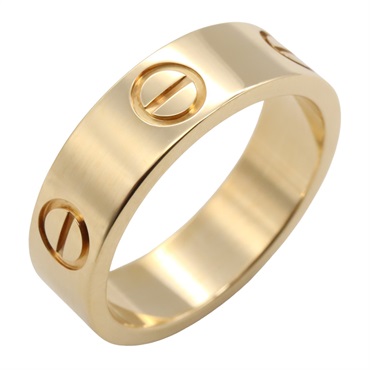 CARTIER Love Ring 18KYG Yellow Gold Used unisex US size 5.75 #52
