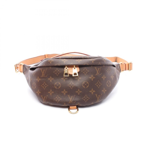 LOUIS VUITTON Bum Waist bag M43644 Monogram canvas leather Brown Used unisex LV