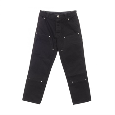 CHROME HEARTS Carpenter Canvas Double Knee Pants cotton Black #30 Used mens