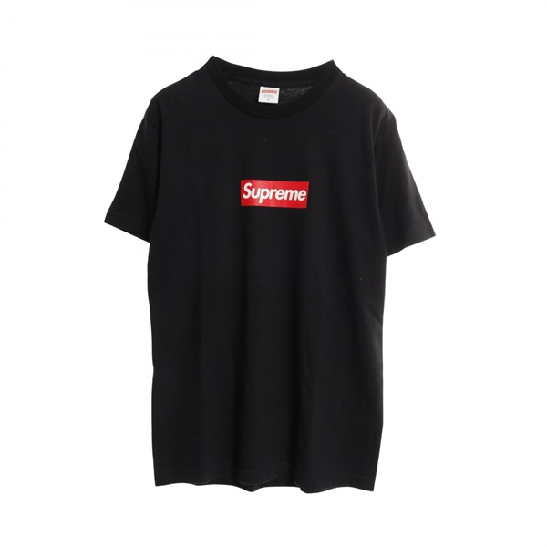 Supreme BOX LOGO S/S TEE T-shirt #M short sleeves cotton Black Used mens