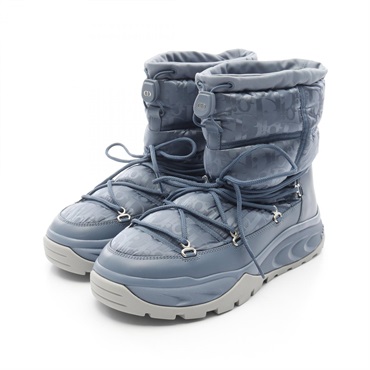Christian Dior Oblique boots Nylon Blue #41 Used mens