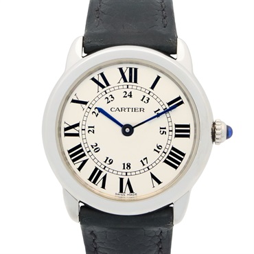 CARTIER Ronde Solo de Cartier SM Wrist Watch WSRN0019 Quartz SS Used Women