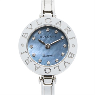 BVLGARI B-zero1 Wrist Watch BZ22S Quartz Stainless Steel Used Women Blue