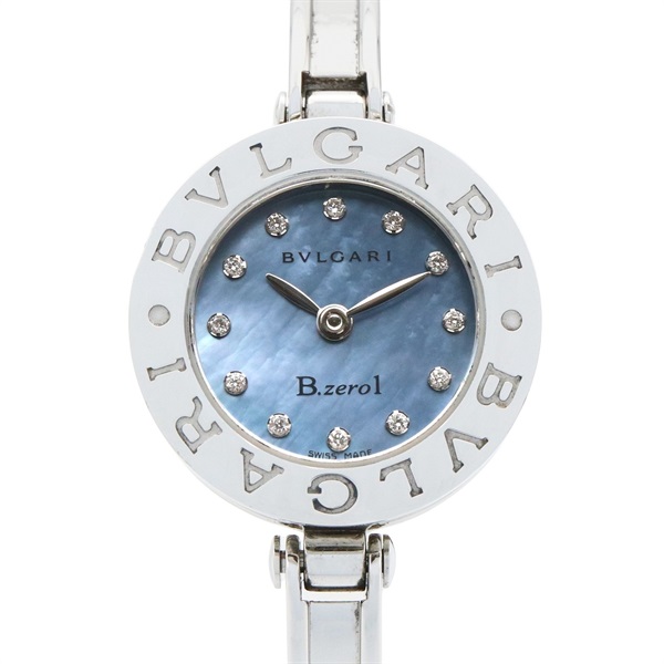 BVLGARI B-zero1 Wrist Watch BZ22S Quartz Stainless Steel Used Women Blue