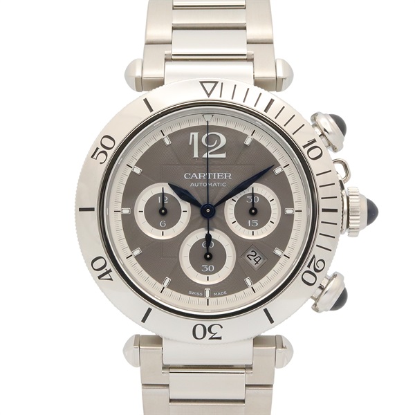 CARTIER Pasha de Cartier Chrono Wrist Watch WSPA0027 Automatic SS Used mens