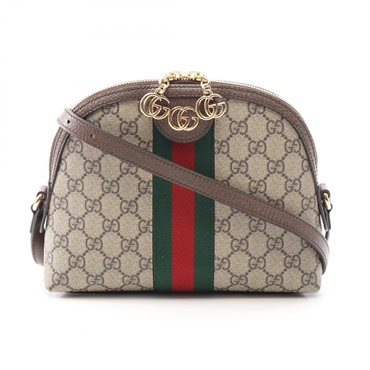 GUCCI Ophidia GG Supreme Small Shoulder Bag 499621 canvas leather Beige Used